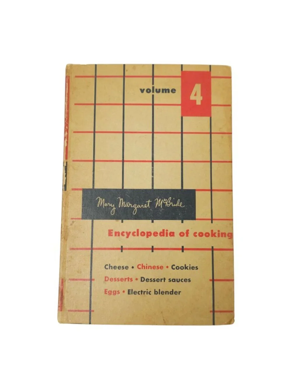 Mary Margaret McBride Encyclopedia of Cooking Volume 4 Vintage 1958 Cookbook HC